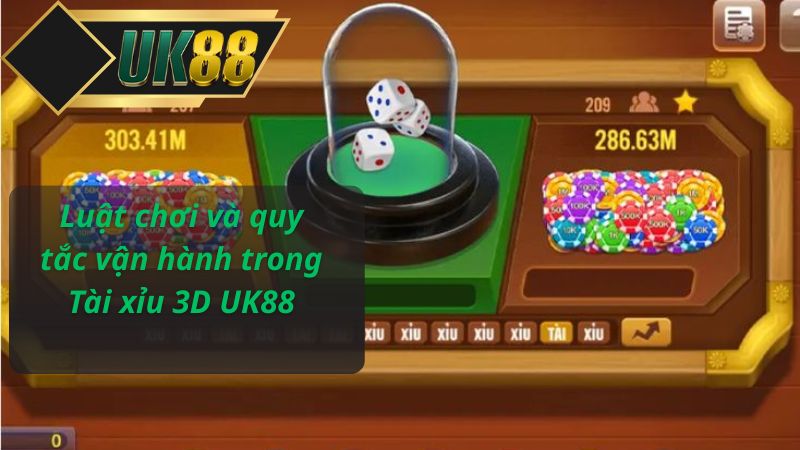Luật chơi và quy tắc vận hành trong Tài xỉu 3D UK88
